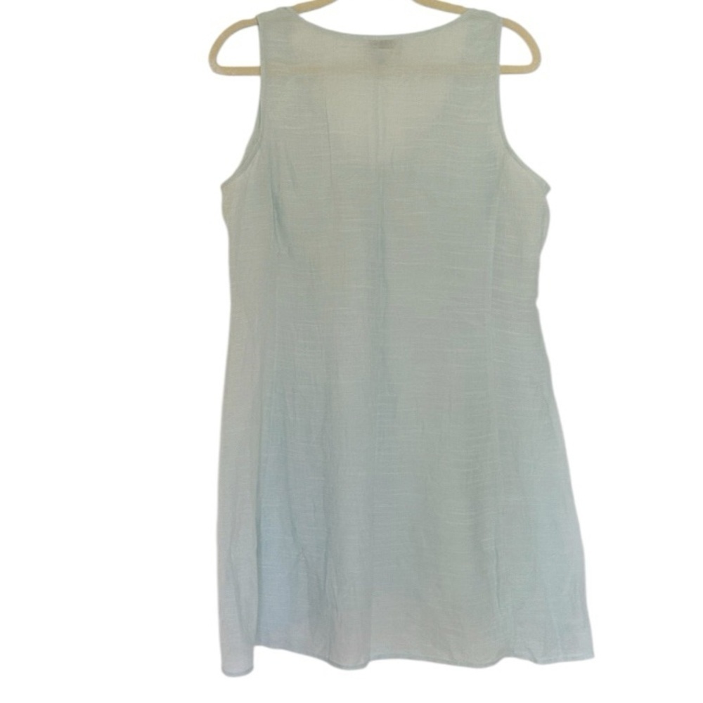 Soft Surroundings Baby Blue Lightweight Rayon Tunic Tank Top Large Style 25645 - Picture 2 of 7